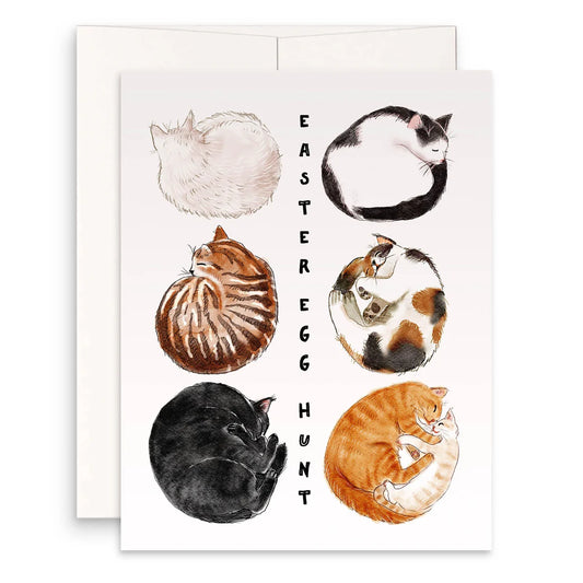 Cat Easter Egg Funny Easter Card